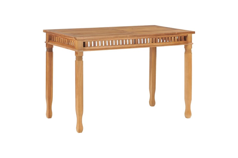 Havebord 120x65x80 cm Massivt Teaktræ - Brun - Havemøbler - Havebord - Spisebord & havebord