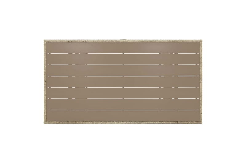 havebord 120x70x66 cm polyrattan grå - Grå - Havemøbler - Havebord - Spisebord & havebord