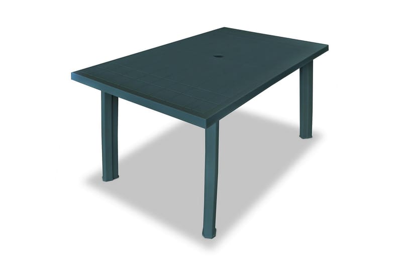 Havebord 126 X 76 X 72 Cm Plastik Grøn - Grøn - Havemøbler - Havebord - Spisebord & havebord