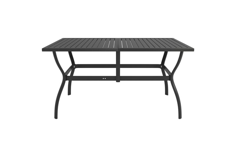 Havebord 140x80x72 cm stål antracitgrå - Antracit - Havemøbler - Havebord - Spisebord & havebord
