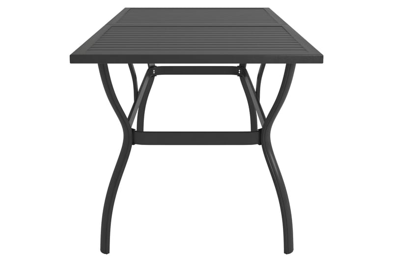 Havebord 140x80x72 cm stål antracitgrå - Antracit - Spisebord & havebord