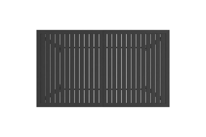 Havebord 140x80x72 cm stål antracitgrå - Antracit - Havemøbler - Havebord - Spisebord & havebord