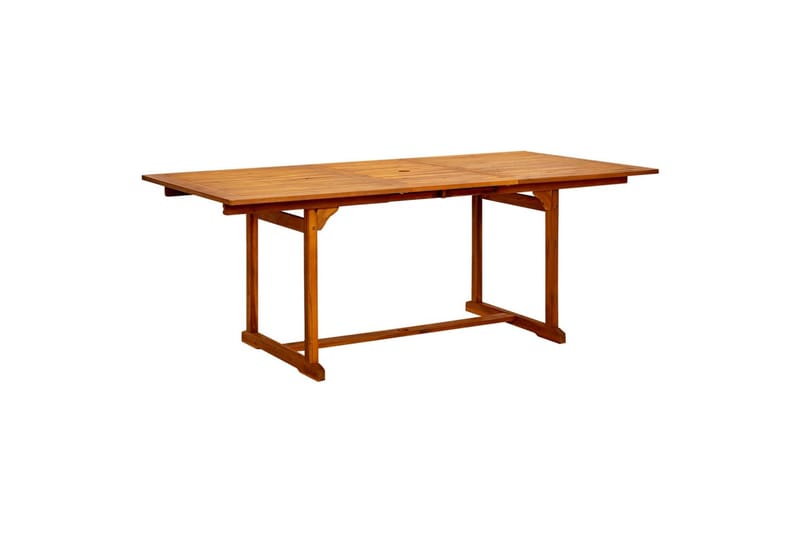 havebord (150-200)x100x75 cm massivt akacietræ - Brun - Havemøbler - Havebord - Spisebord & havebord