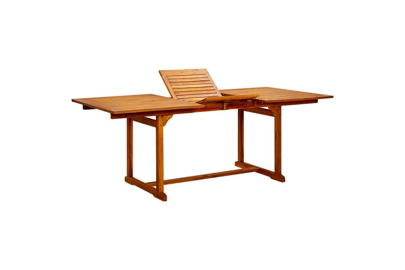 havebord (150-200)x100x75 cm massivt akacietræ - Brun - Havemøbler - Havebord - Spisebord & havebord