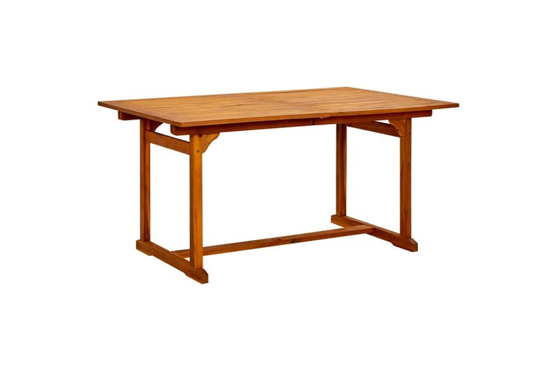 havebord (150-200)x100x75 cm massivt akacietræ - Brun - Havemøbler - Havebord - Spisebord & havebord