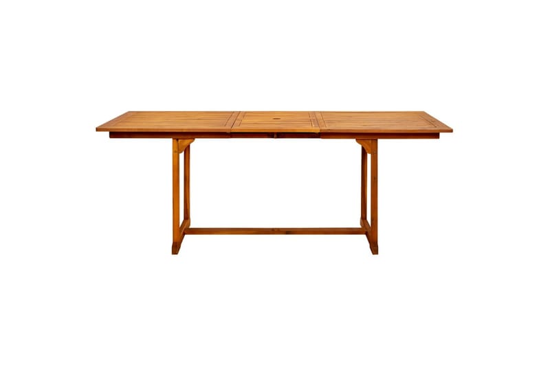 havebord (150-200)x100x75 cm massivt akacietræ - Brun - Havemøbler - Havebord - Spisebord & havebord