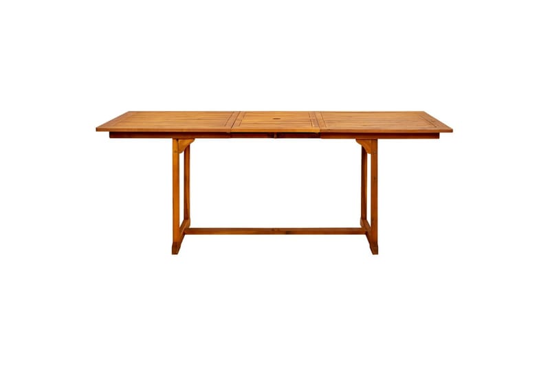 havebord (150-200)x100x75 cm massivt akacietræ - Brun - Spisebord & havebord