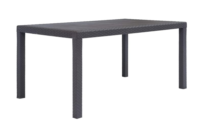 Havebord 150 X 90 X 72 Cm Plastik Rattanlook Brun - Brun - Havemøbler - Havebord - Spisebord & havebord