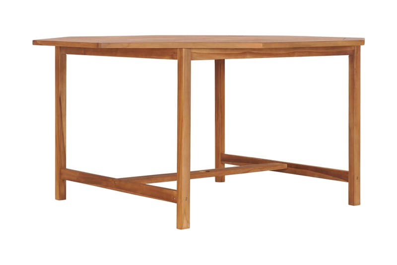 Havebord 150x150x75 cm Massivt Teaktræ - Brun - Havemøbler - Havebord - Spisebord & havebord