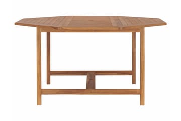 Havebord 150x150x75 cm Massivt Teaktræ - Brun - Havemøbler - Havebord - Spisebord & havebord