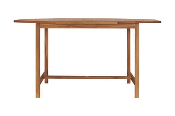 Havebord 150x150x75 cm Massivt Teaktræ - Brun - Havemøbler - Havebord - Spisebord & havebord