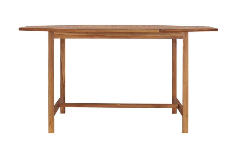 Havebord 150x150x75 cm Massivt Teaktræ - Brun - Havemøbler - Havebord - Spisebord & havebord