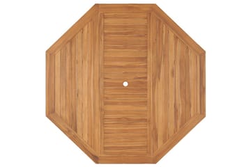 Havebord 150x150x75 cm Massivt Teaktræ - Brun - Havemøbler - Havebord - Spisebord & havebord