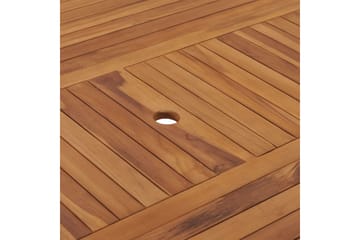 Havebord 150x150x75 cm Massivt Teaktræ - Brun - Havemøbler - Havebord - Spisebord & havebord