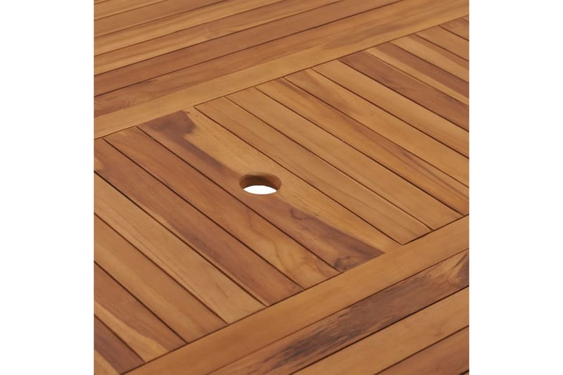 Havebord 150x150x75 cm Massivt Teaktræ - Brun - Havemøbler - Havebord - Spisebord & havebord