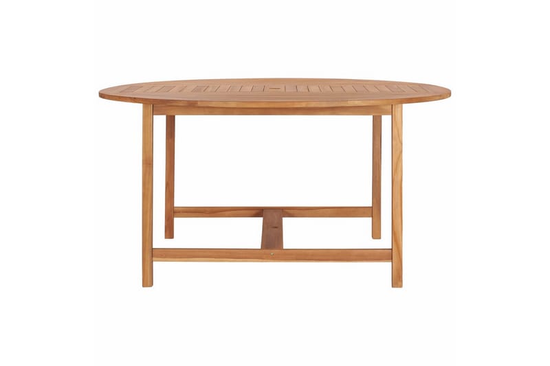 Havebord 150x76 cm Massivt Teaktræ - Brun - Havemøbler - Havebord - Spisebord & havebord