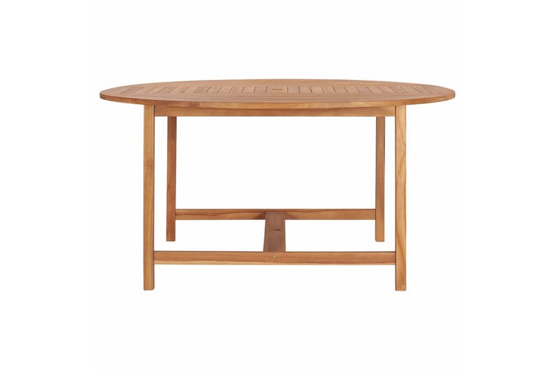 Havebord 150x76 cm Massivt Teaktræ - Brun - Spisebord & havebord