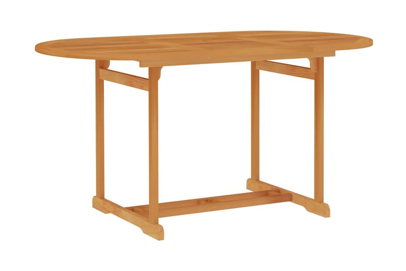 havebord 150x90x75 cm massivt teaktræ - Spisebord & havebord