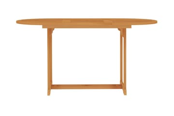 havebord 150x90x75 cm massivt teaktræ - Havemøbler - Havebord - Spisebord & havebord