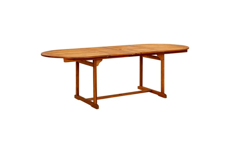 havebord (160-240)x100x75 cm massivt akacietræ - Brun - Havemøbler - Havebord - Spisebord & havebord