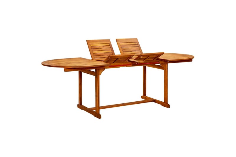 havebord (160-240)x100x75 cm massivt akacietræ - Brun - Havemøbler - Havebord - Spisebord & havebord