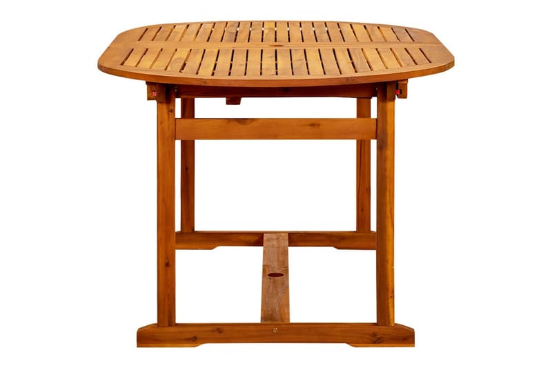 havebord (160-240)x100x75 cm massivt akacietræ - Brun - Havemøbler - Havebord - Spisebord & havebord