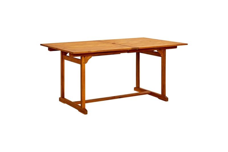 havebord (160-240)x100x75 cm massivt akacietræ - Brun - Havemøbler - Havebord - Spisebord & havebord