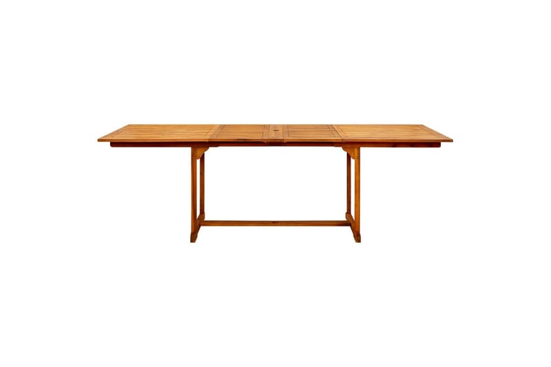 havebord (160-240)x100x75 cm massivt akacietræ - Brun - Havemøbler - Havebord - Spisebord & havebord