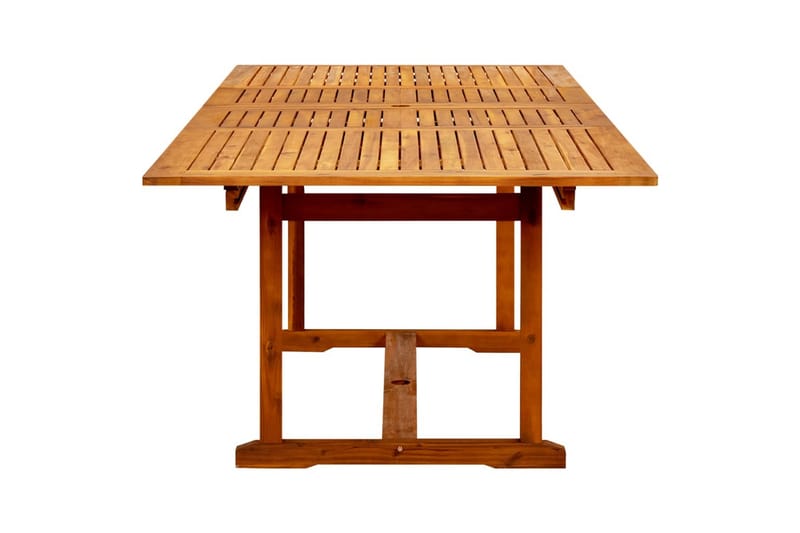 havebord (160-240)x100x75 cm massivt akacietræ - Brun - Havemøbler - Havebord - Spisebord & havebord