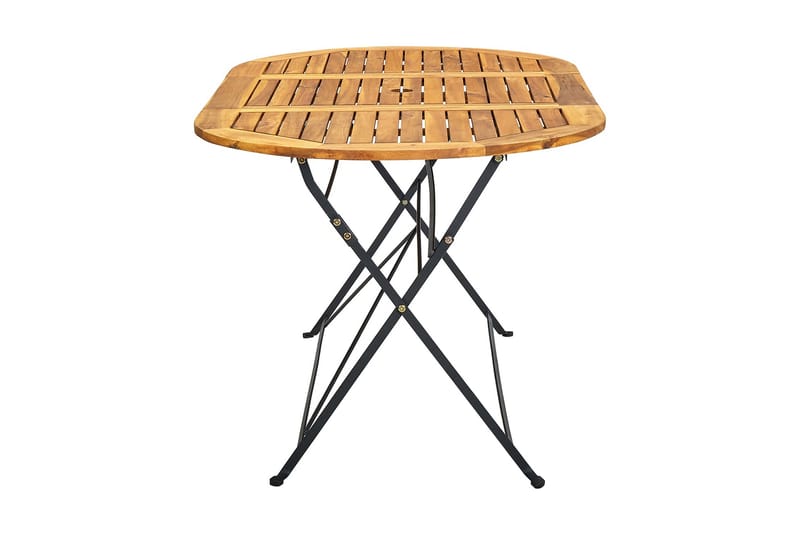 havebord 160x85x74 cm massivt akacietræ oval - Brun - Havemøbler - Havebord - Spisebord & havebord