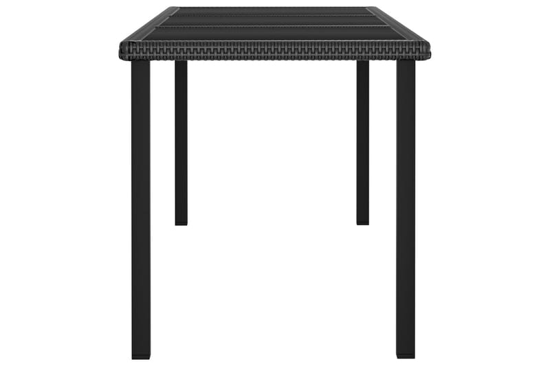 havebord 180x70x73 cm polyrattan sort - Sort - Havemøbler - Havebord - Spisebord & havebord