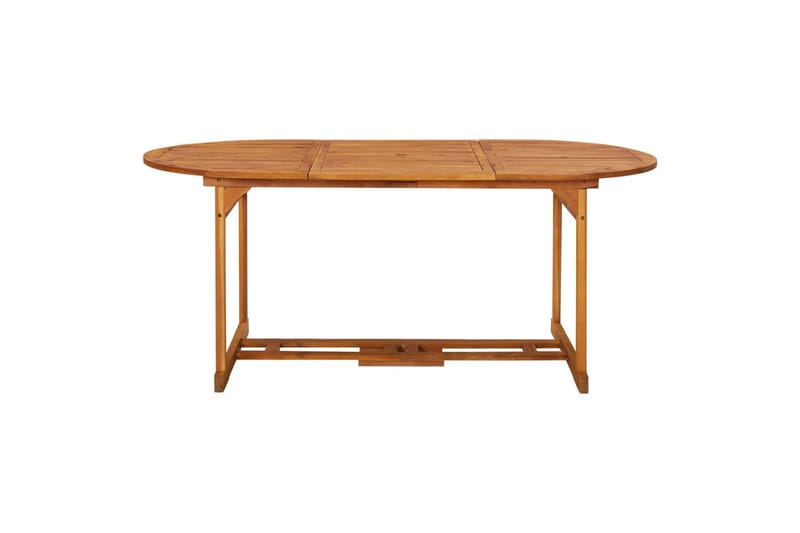 havebord 180x90x75 cm massivt akacietræ - Brun - Havemøbler - Havebord - Spisebord & havebord