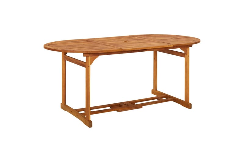 havebord 180x90x75 cm massivt akacietræ - Brun - Havemøbler - Havebord - Spisebord & havebord
