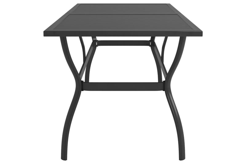 Havebord 190x80x72 cm stål antracitgrå - Antracit - Spisebord & havebord