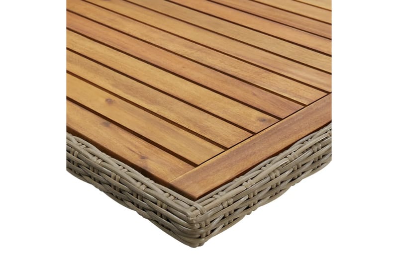 Havebord 200X100X74 cm Polyrattan Brun - Brun - Havemøbler - Havebord - Spisebord & havebord