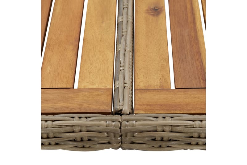 Havebord 200X100X74 cm Polyrattan Brun - Brun - Havemøbler - Havebord - Spisebord & havebord
