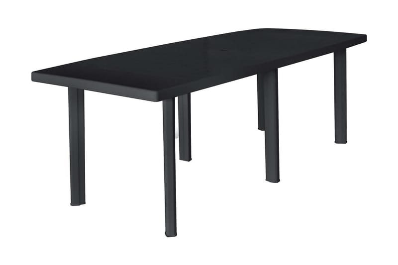 Havebord 210 X 96 X 72 Cm Plastik Antracitgrå - Grøn - Havemøbler - Havebord - Spisebord & havebord
