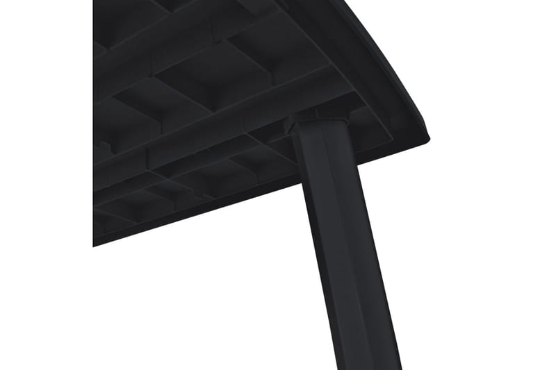 Havebord 210 X 96 X 72 Cm Plastik Antracitgrå - Grøn - Havemøbler - Havebord - Spisebord & havebord