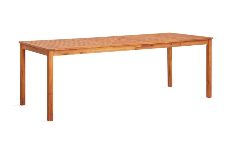 Havebord 215 x 90 x 74 cm massivt akacietræ - Brun - Havemøbler - Havebord - Spisebord & havebord