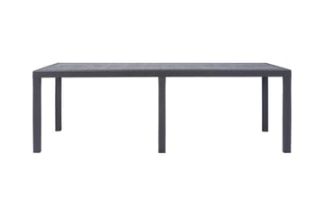 Havebord 220 X 90 X 72 Cm Plastik Rattanlook Brun - Brun - Havemøbler - Havebord - Spisebord & havebord