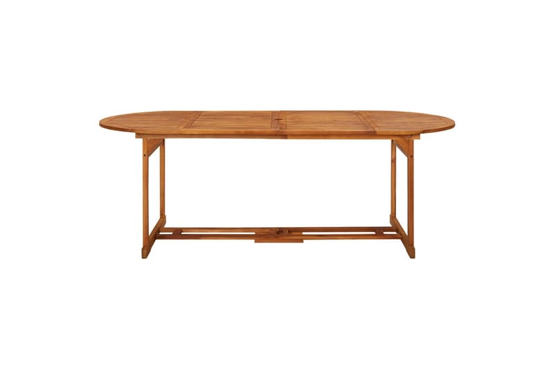 havebord 220x90x75 cm massivt akacietræ - Brun - Havemøbler - Havebord - Spisebord & havebord