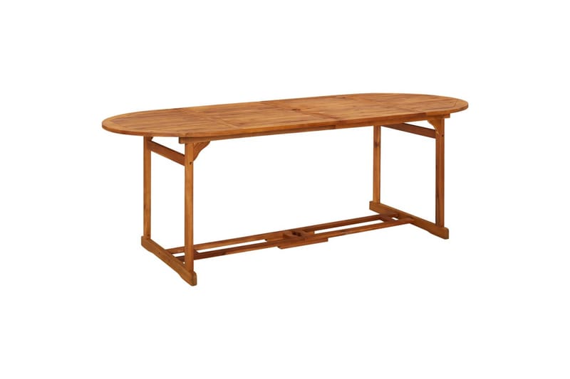 havebord 220x90x75 cm massivt akacietræ - Brun - Havemøbler - Havebord - Spisebord & havebord