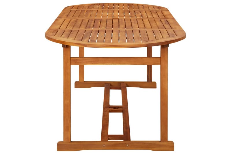 havebord 220x90x75 cm massivt akacietræ - Brun - Havemøbler - Havebord - Spisebord & havebord