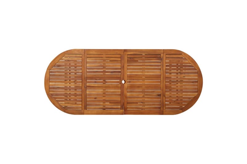 havebord 220x90x75 cm massivt akacietræ - Brun - Havemøbler - Havebord - Spisebord & havebord