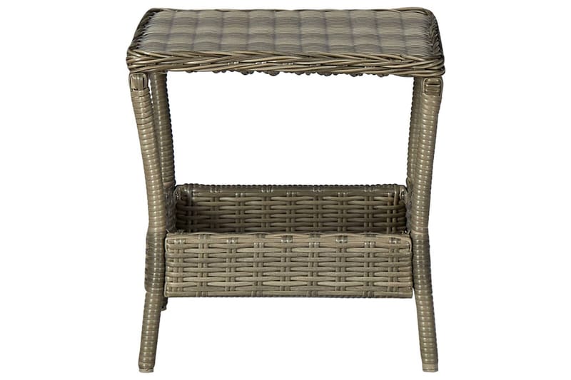 Havebord 45x45x46,5 cm polyrattan brun - Brun - Spisebord & havebord