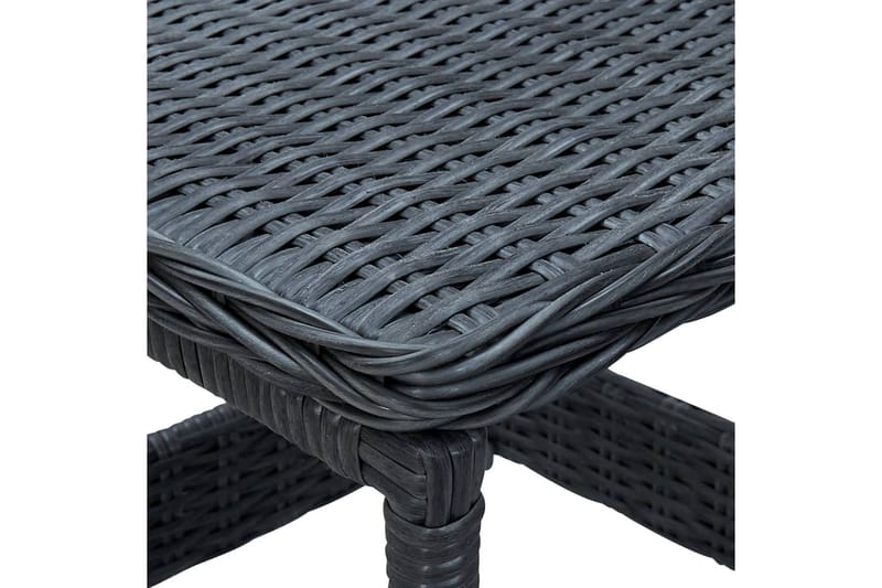 Havebord 45x45x46,5 cm polyrattan mørkegrå - Grå - Havemøbler - Havebord - Spisebord & havebord