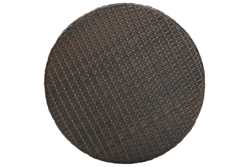 Havebord 60,5x106 cm polyrattan brun - Brun - Spisebord & havebord
