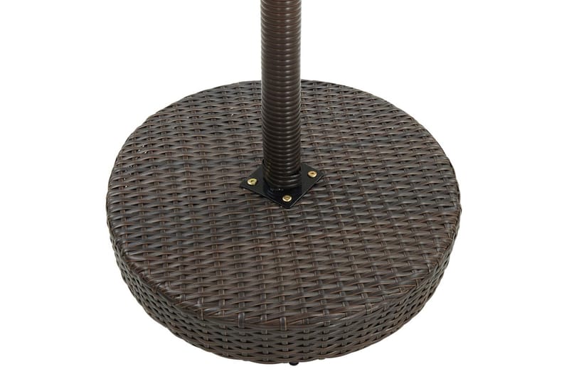 Havebord 60,5x106 cm polyrattan brun - Brun - Spisebord & havebord