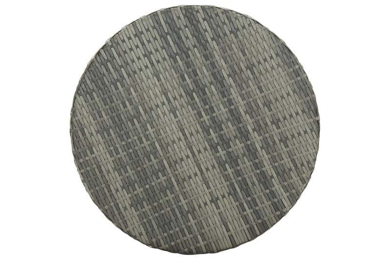 Havebord 60,5x106 cm polyrattan grå - Grå - Spisebord & havebord