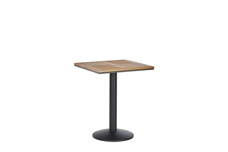 Havebord 60 x 60 cm lysebrun PALMI, Træ/natur